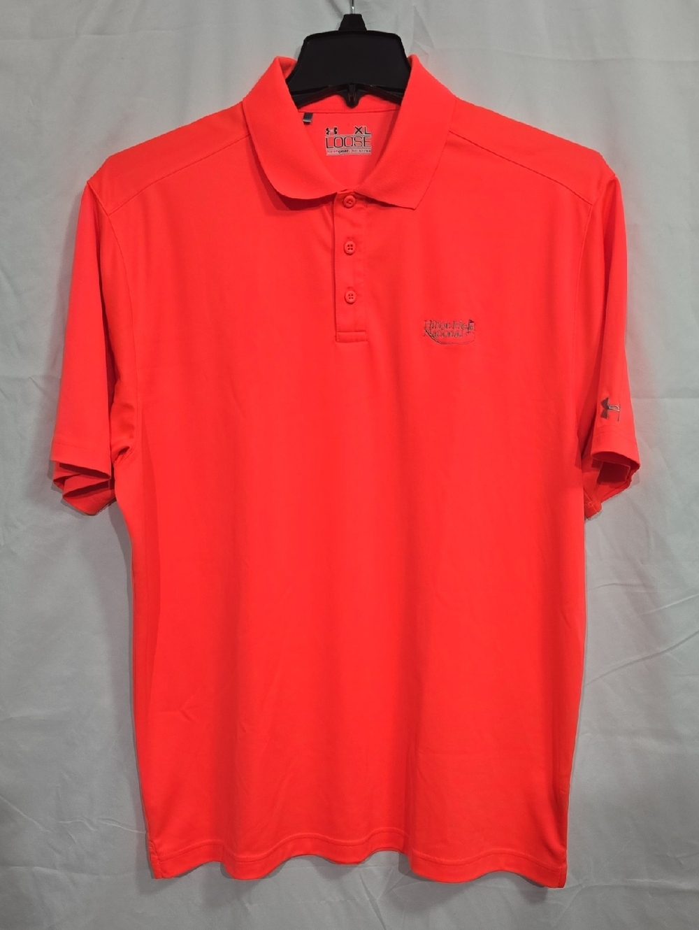 Under Armour Loose Men's XL Bright Coral Hilton Head National Polo Shirt
